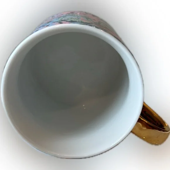 Lilly Pulitzer “Bringing Mermaid Back” Pink & Blue with Gold Trim Mug - Picture 3 of 7